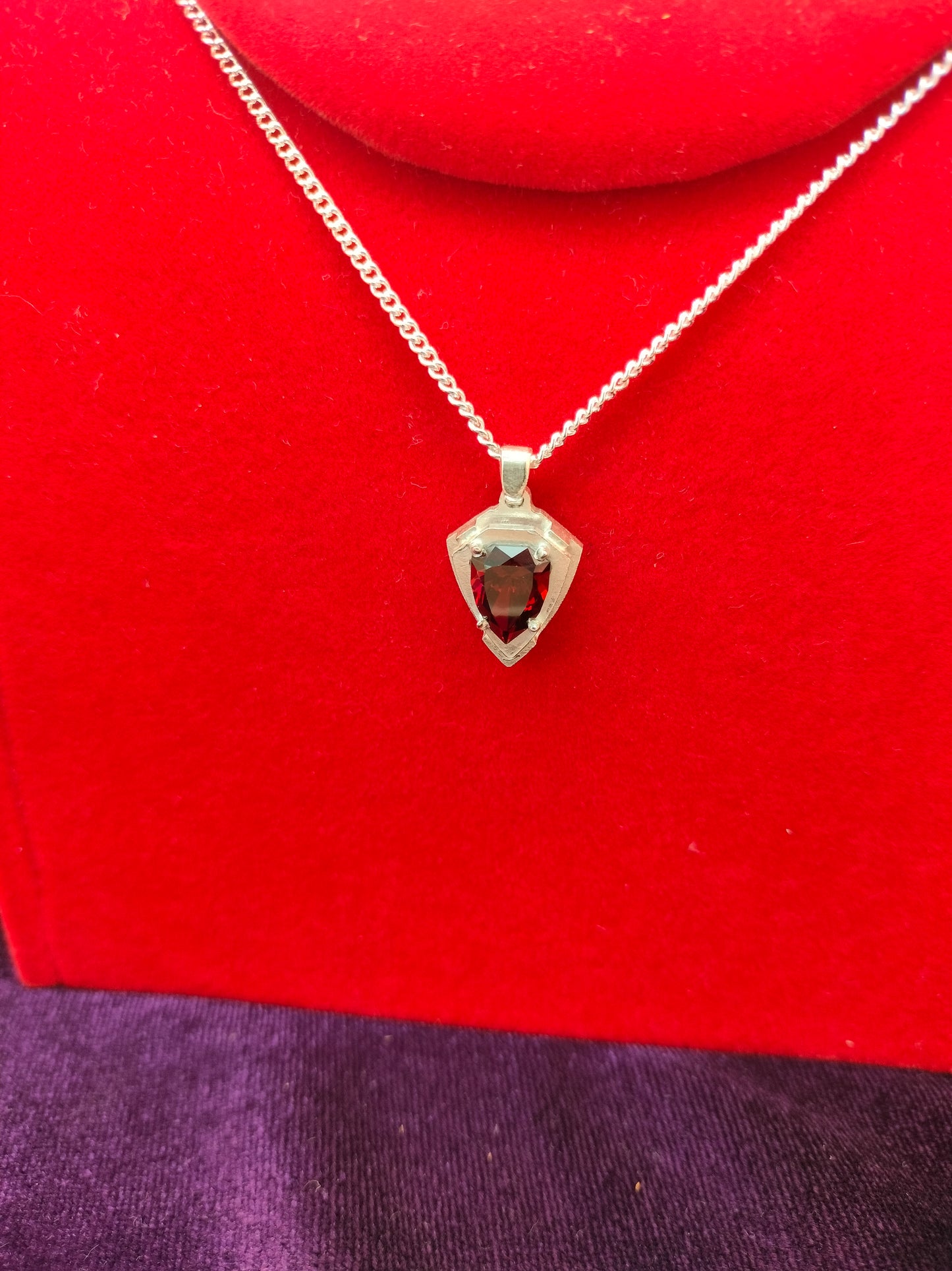 Sterling silver Pendant with Spessartite Garnet 2.81 ct