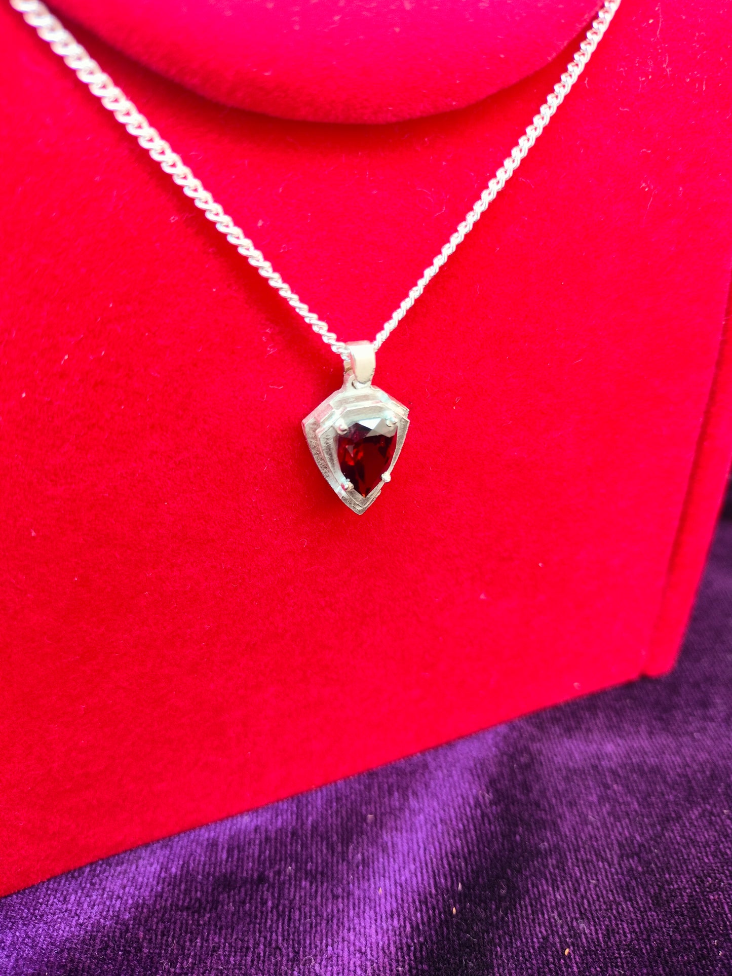 Sterling silver Pendant with Spessartite Garnet 2.81 ct